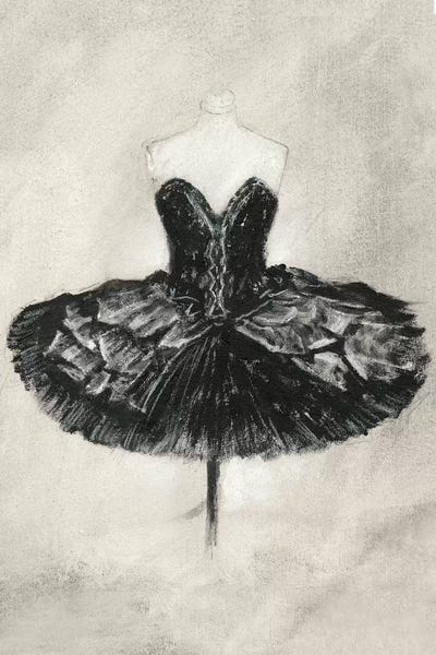 Black Ballet Dress I by Ethan Harper art print
