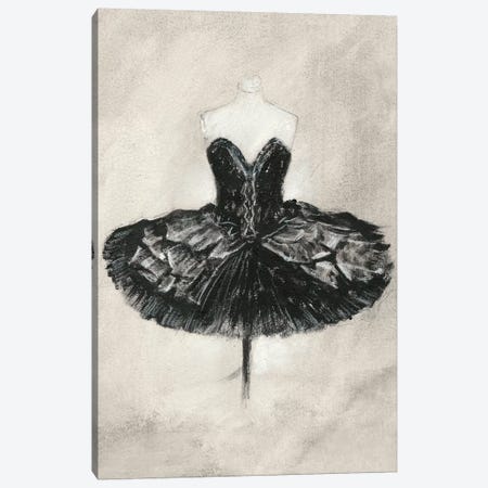Black Ballet Dress I Canvas Print #EHA586} by Ethan Harper Canvas Wall Art