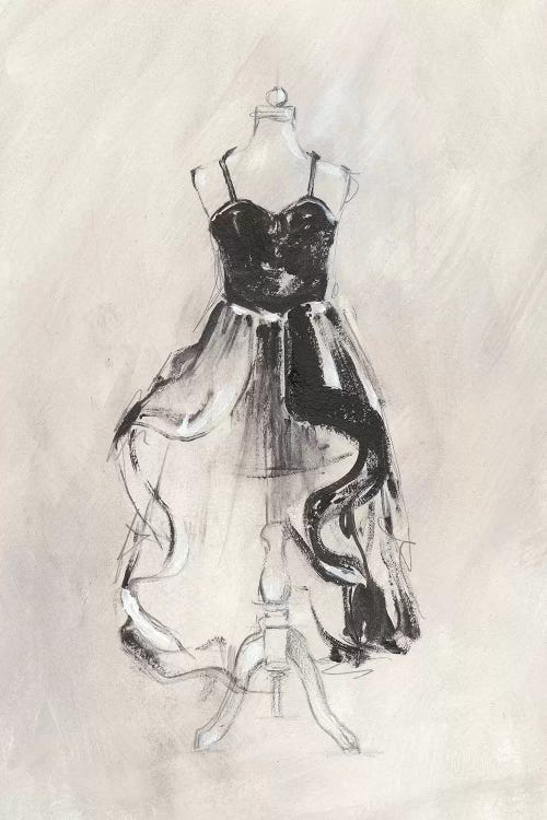 Black Evening Gown II by Ethan Harper wall art