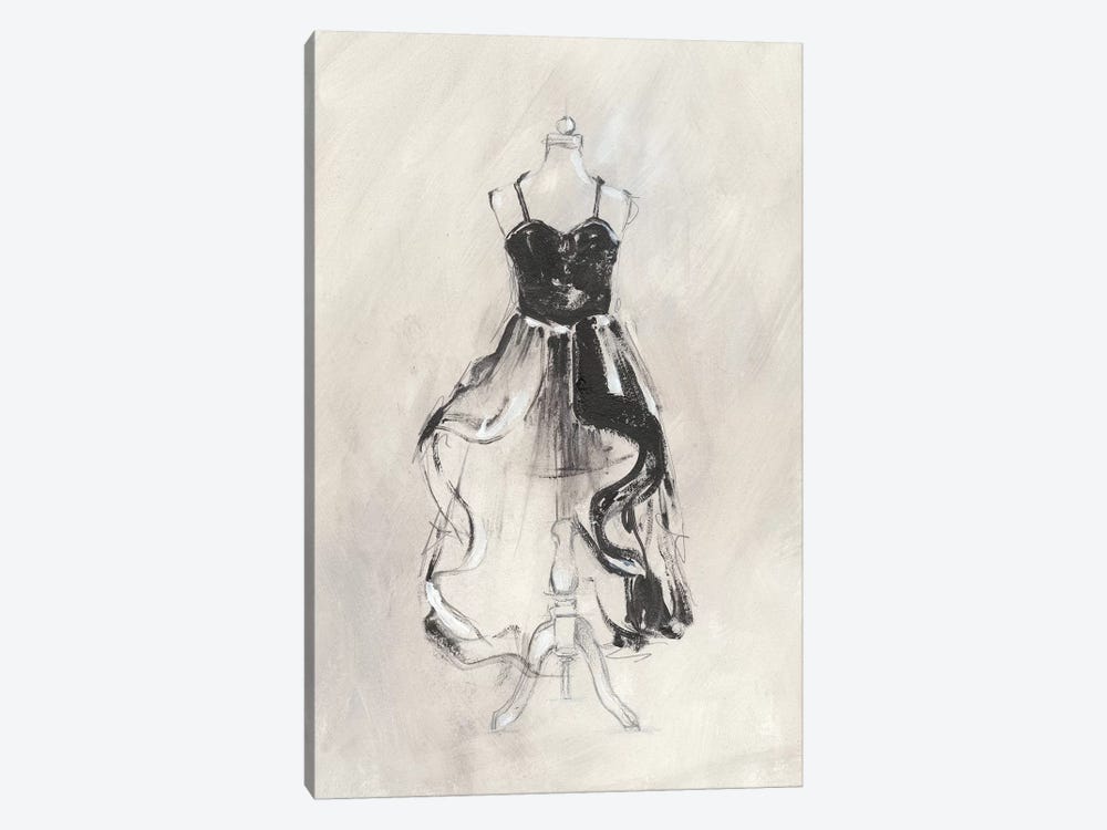 Black Evening Gown II by Ethan Harper 1-piece Canvas Art