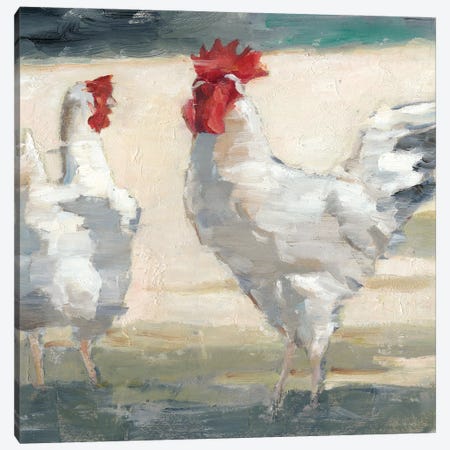 Chicken Yard II Canvas Print #EHA591} by Ethan Harper Canvas Artwork