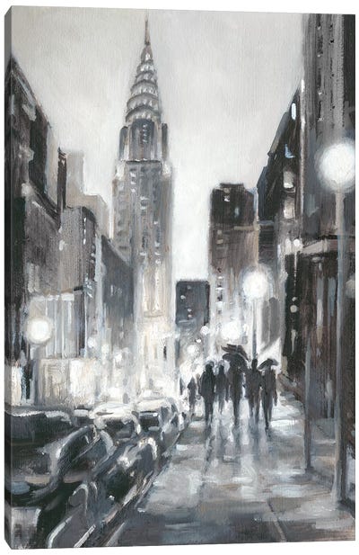 Illuminated Streets II Canvas Art Print - Ethan Harper