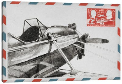 Aeronautic Collection I Canvas Art Print - Airplane Art