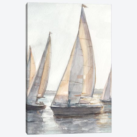 Plein Air Sailboats I Canvas Print #EHA600} by Ethan Harper Canvas Artwork