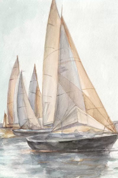 Kids Nautical Art: Plein Air Sailboats II by Ethan Harper