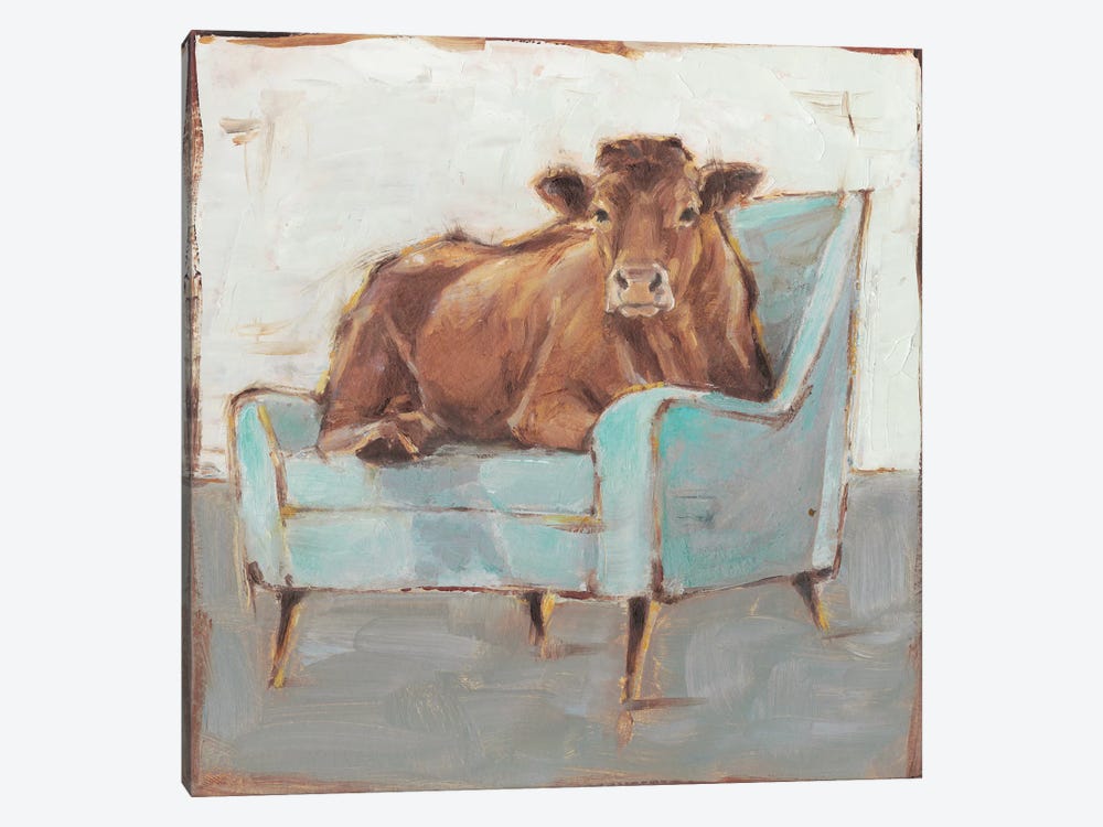 Moo-ving In IV by Ethan Harper 1-piece Art Print
