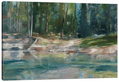 Northwestern Lake II Canvas Art Print - Cabin & Lodge Décor