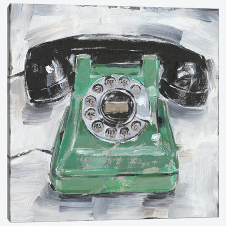 Retro Phone III Canvas Print #EHA644} by Ethan Harper Canvas Print