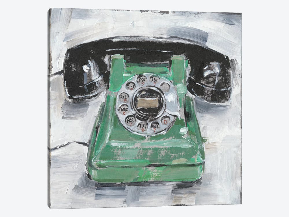 Retro Phone III 1-piece Canvas Art Print