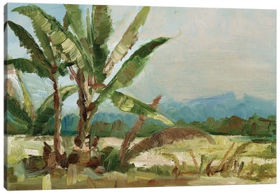 Southern Palms I Canvas Art Print - Tropical Beach Art