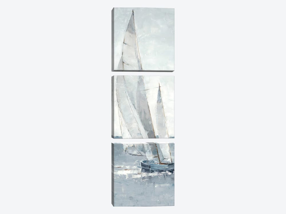Grey Seas I by Ethan Harper 3-piece Canvas Wall Art