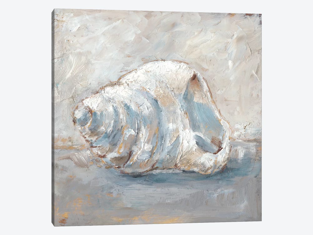 Blue Shell Study IV 1-piece Canvas Print