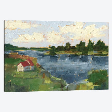 Lakeside Cottages I Canvas Print #EHA680} by Ethan Harper Canvas Art