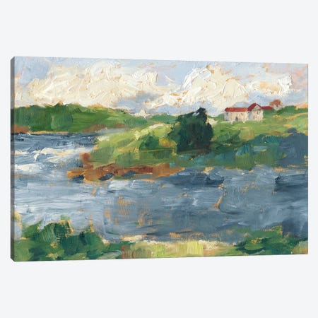 Lakeside Cottages IV Canvas Print #EHA681} by Ethan Harper Canvas Artwork