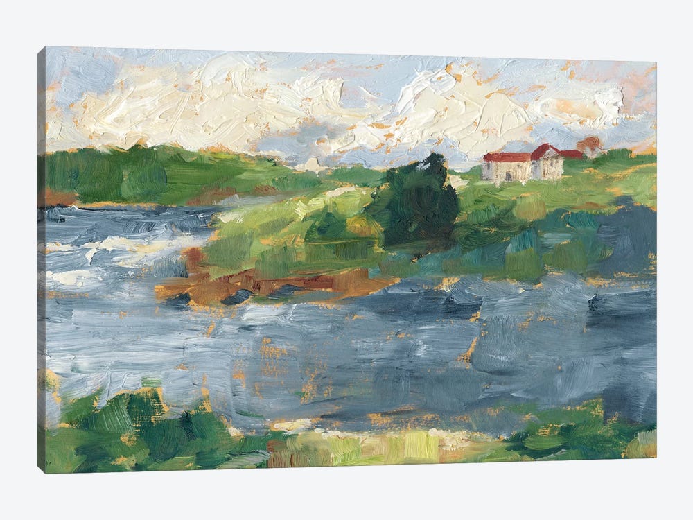 Lakeside Cottages IV by Ethan Harper 1-piece Canvas Wall Art