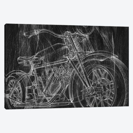 Motorcycle Mechanical Sketch I Canvas Print #EHA686} by Ethan Harper Canvas Art Print