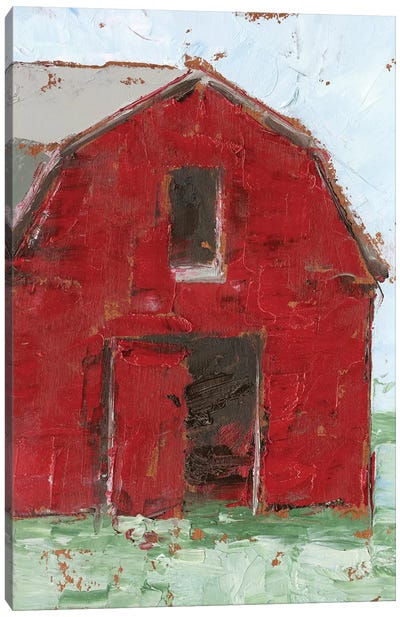 Big Red Barn I Canvas Art Print - Ethan Harper
