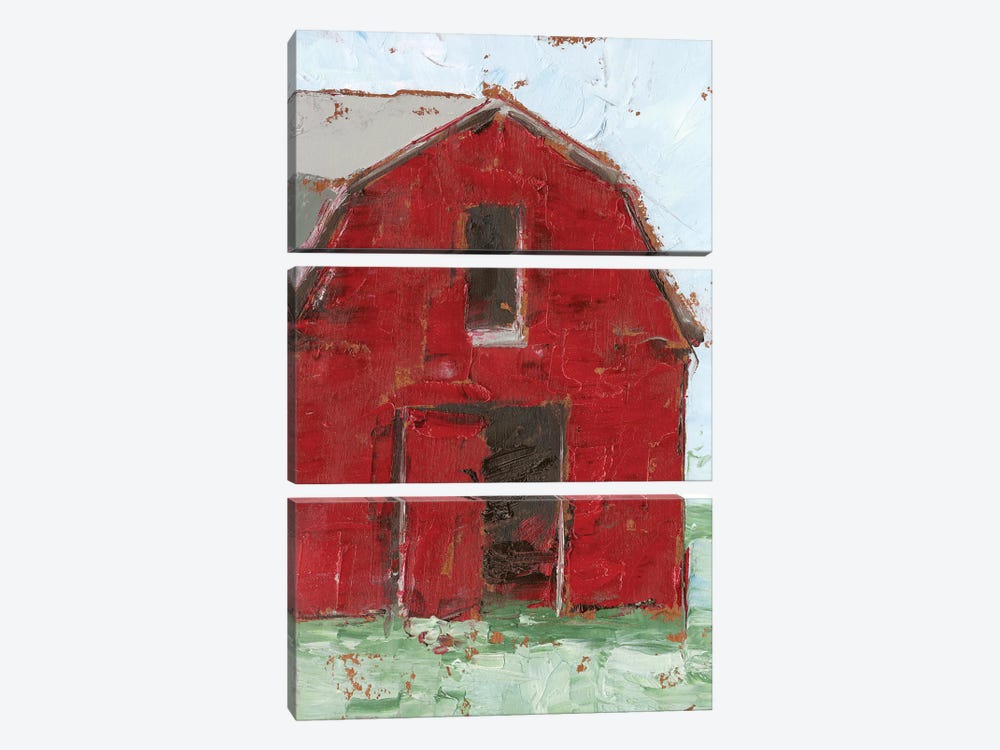 Big Red Barn I by Ethan Harper 3-piece Canvas Art Print