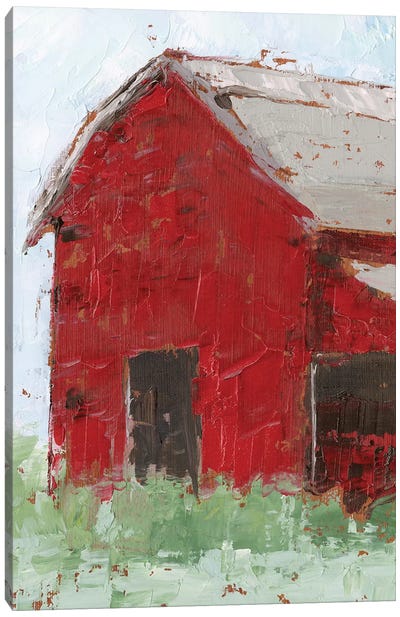 Big Red Barn II Canvas Art Print - Ethan Harper