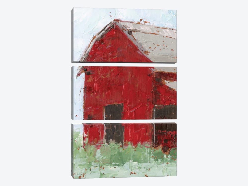 Big Red Barn II by Ethan Harper 3-piece Canvas Wall Art