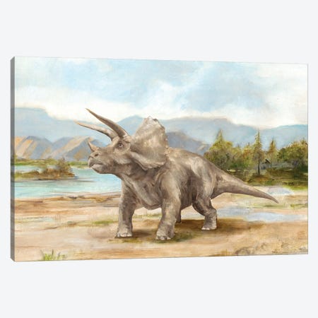 Dinosaur Illustration II Canvas Print #EHA704} by Ethan Harper Canvas Artwork