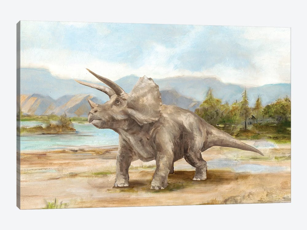 Dinosaur Illustration II by Ethan Harper 1-piece Canvas Wall Art