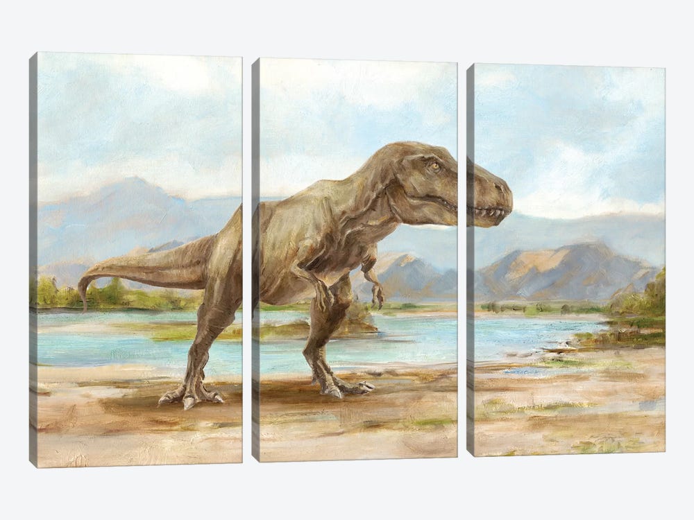 Dinosaur Illustration III by Ethan Harper 3-piece Art Print