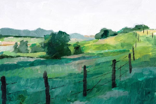 Countrysides: Fence Line I by Ethan Harper