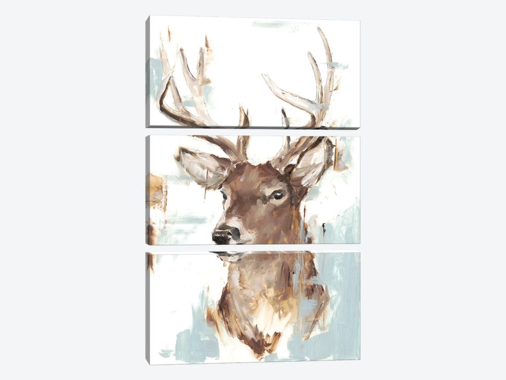 Modern Deer Mount II by Ethan Harper 3-piece Canvas Artwork