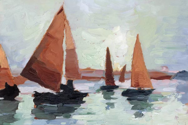 Harbors: Sunset Harbor I by Ethan Harper