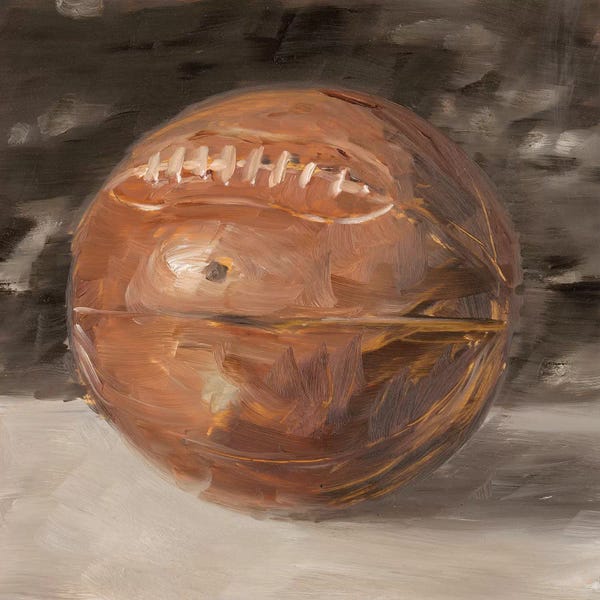 Kids Sports Art: Vintage Leather II by Ethan Harper