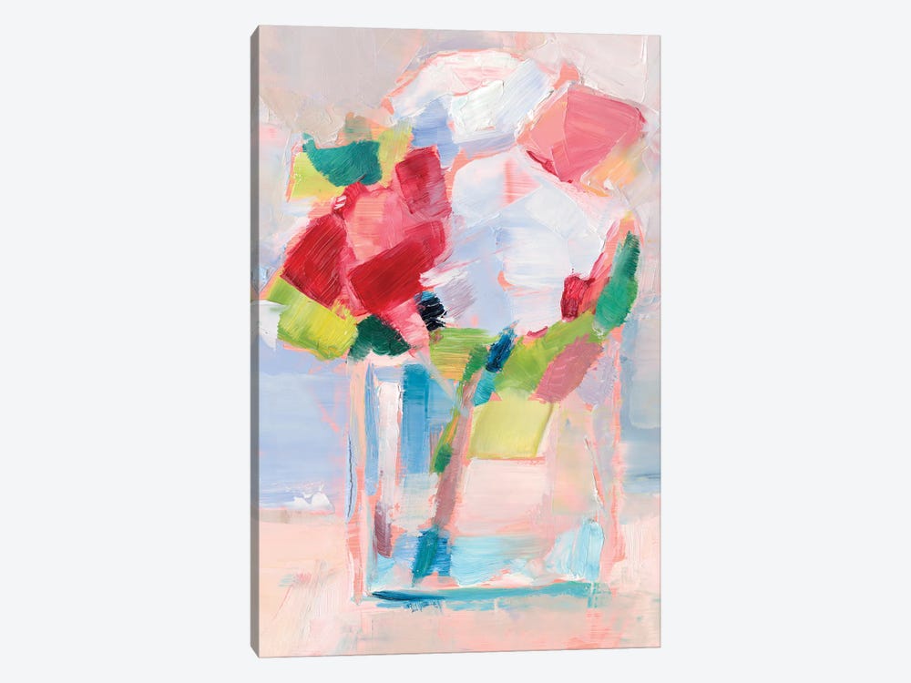 Abstract Flowers in Vase II 1-piece Art Print