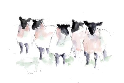 Minimalist Watercolor Sheep I by Ethan Harper gallery poster