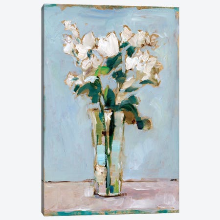 White Floral Arrangement I Canvas Print #EHA815} by Ethan Harper Canvas Art