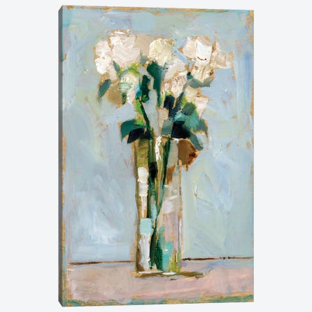 White Floral Arrangement II Canvas Print #EHA816} by Ethan Harper Canvas Art