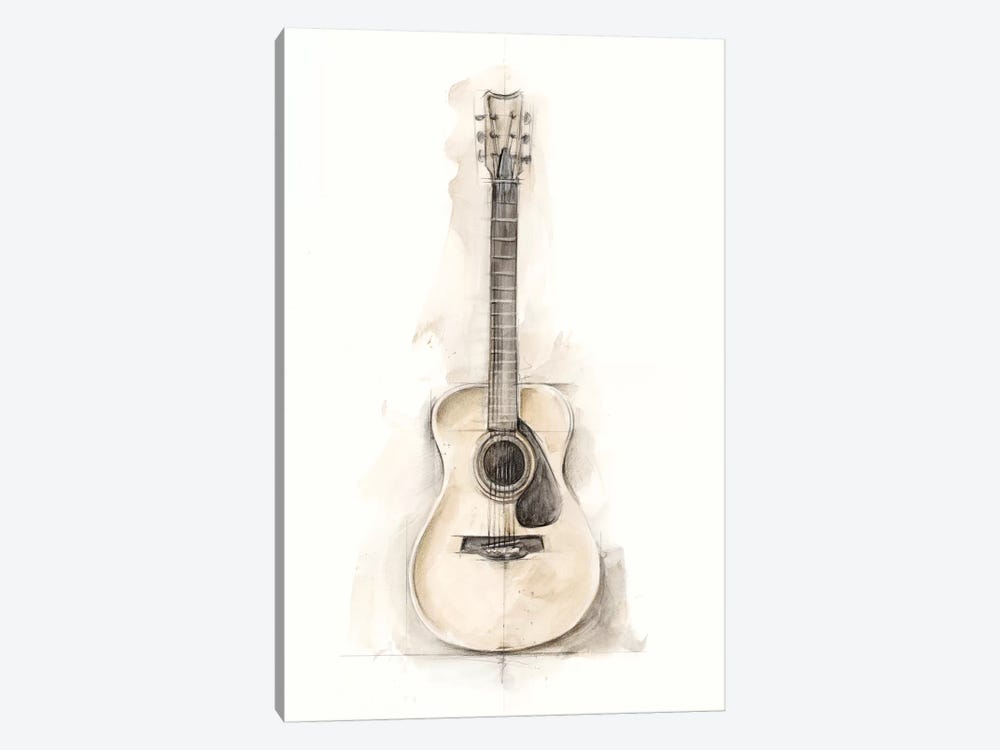 Ethan’s Guitar I by Ethan Harper 1-piece Canvas Wall Art