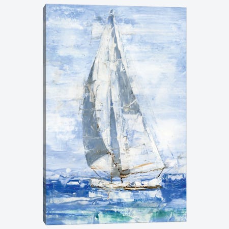 Blue Sails I Canvas Print #EHA869} by Ethan Harper Canvas Art