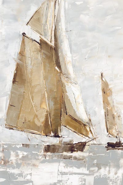 Boats: Golden Sails I by Ethan Harper