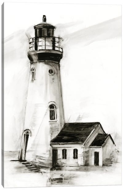 Lighthouse Study I Canvas Art Print - Lighthouse Art
