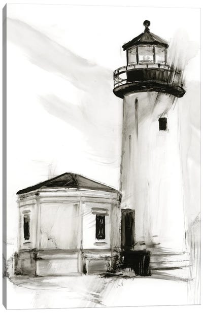 Lighthouse Study II Canvas Art Print - Nautical Art