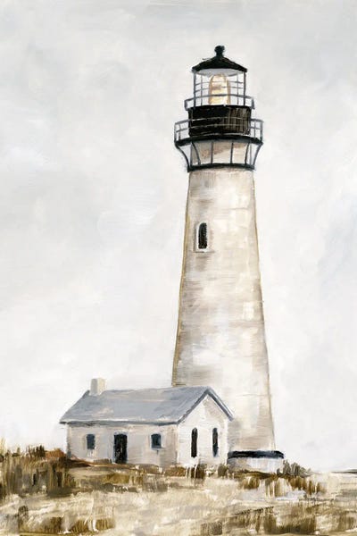 Large Floral & Botanical Art - Canvas Prints: Rustic Lighthouse II by Ethan Harper