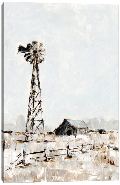 Rustic Prairie I Canvas Art Print - Watermills & Windmills