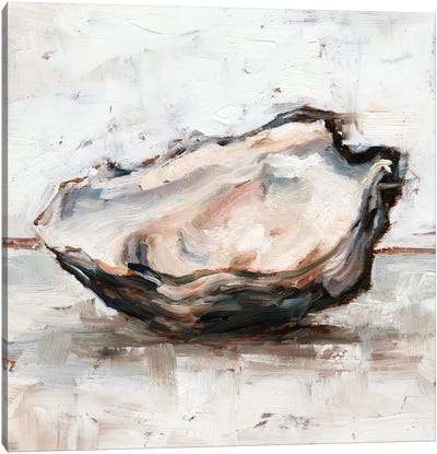 Oyster Study I Canvas Art Print - Sea Life Art