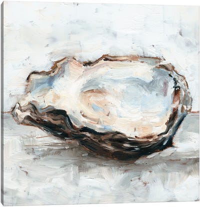 Oyster Study II Canvas Art Print - Seafood Art