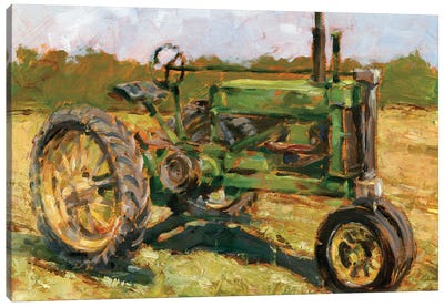 Rustic Tractors I Canvas Art Print - Tractors