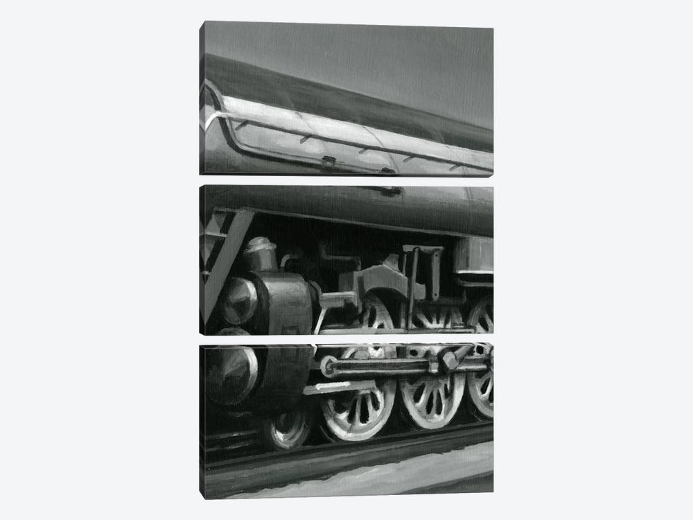 Vintage Locomotive II by Ethan Harper 3-piece Canvas Art Print