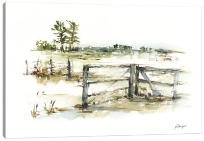 Farm Fence II Canvas Art Print - Ethan Harper