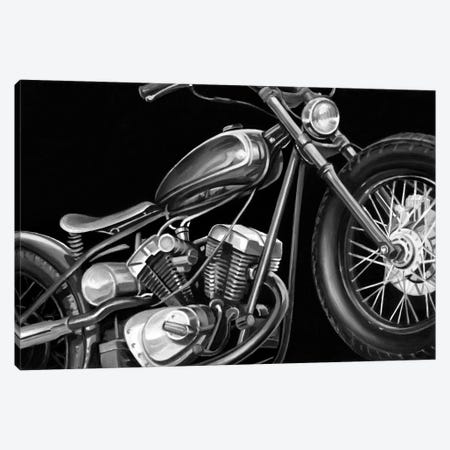 Vintage Motorcycle I Canvas Print #EHA98} by Ethan Harper Canvas Art