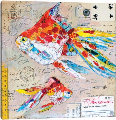 Tails From Times Past Canvas Art Print - Goldfish