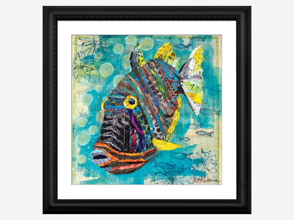 Netting a Fish Painting Print on Canvas by R.J. Cavaliere - Contemporary  - Prints And Posters - by Marmont Hill | Houzz